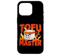 Custodia per iPhone 16 Pro Umorismo vegano sul karate di Tofu Master Angry Ninja