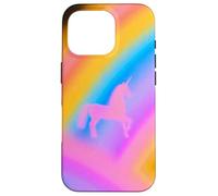 Custodia per iPhone 16 Pro Unicorn Rainbow Aesthetic Nostalgic Aura 80s Inspired Vtg