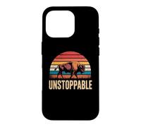 Custodia per iPhone 16 Pro Unstoppable Buffalo Bison Outdoor Vintage Graphic