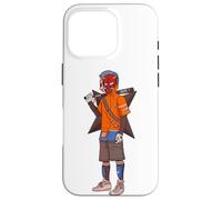 Custodia per iPhone 16 Pro Urban Japanese Anime Devil Masked Read The Bat Warrior