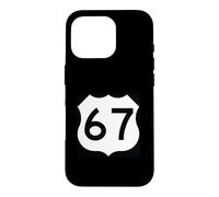 Custodia per iPhone 16 Pro US Route 67 segno