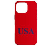 Custodia per iPhone 16 Pro USA Patriotic American Minimalist Simple Powerful Statement