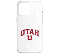 Custodia per iPhone 16 Pro Utah, U, blocco, iscrizione, illustrazione