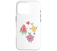 Custodia per iPhone 16 Pro Valentine Raspberry Lemon Anguria Cuore Love Red Fun Tee