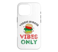 Custodia per iPhone 16 Pro Veggie Burger Vibes Solo Divertente BBQ Cookout Cucina Vegetariana