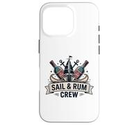 Custodia per iPhone 16 Pro Vela e Rum Crew Divertente Sailing Captain Sailor