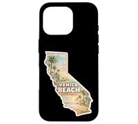 Custodia per iPhone 16 Pro Venice Beach California tropicale acquerello souvenir
