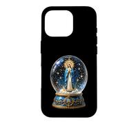 Custodia per iPhone 16 Pro Vergine Maria Celeste Preghiera Orb Cattolico Sacra Icona Arte