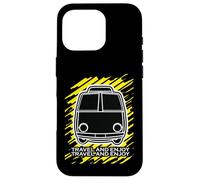 Custodia per iPhone 16 Pro Viaggia e goditi Vintage Van Retro Road Trip