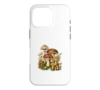 Custodia per iPhone 16 Pro Vintage Funghi Botanici Cottagecore Natura Foresta