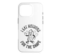Custodia per iPhone 16 Pro Vintage mangio hot dog per la forma 4 luglio Retro Mens