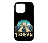 Custodia per iPhone 16 Pro Vintage Teheran Iran Viaggio Souvenir Landmark Gift