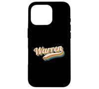 Custodia per iPhone 16 Pro Vintage Warren Nome Personalizzato Warren