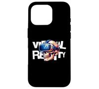 Custodia per iPhone 16 Pro Virtual Reality Skull VR Gamer Futuristic Art