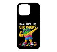 Custodia per iPhone 16 Pro Want To See MY Six Pack Funny Blocks Bricks Master Builder