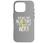 Custodia per iPhone 16 Pro Wer das Bier nicht ehrt Delirium Frase divertente sulla birra tedesca