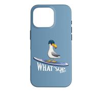 Custodia per iPhone 16 Pro WHAT SUP Beaches Gabbiano in stand up paddling casuale