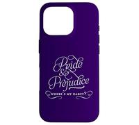 Custodia per iPhone 16 Pro "Where's My Darcy?" Jane Austen - Pride and Prejudice
