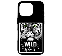 Custodia per iPhone 16 Pro Wild Spirit Tiger Quotes Summer Illustration Graphic Design
