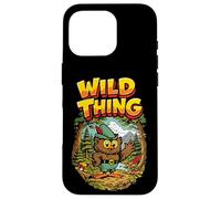 Custodia per iPhone 16 Pro Wild Thing! Retro Woodsy Owl Give a Hoot Vintage Earth Day