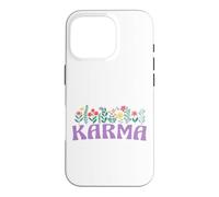 Custodia per iPhone 16 Pro Wildflower Floral KARMA Nome Festa della mamma Donne