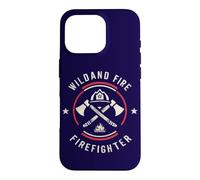 Custodia per iPhone 16 Pro Wildland - Emblema antincendio con citazione Wiland Fire fighter