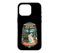 Custodia per iPhone 16 Pro WINTER TRAIL MILES Ciaspole Escursione Sentiero Inverno