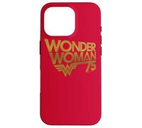Custodia per iPhone 16 Pro Wonder Woman 75th Anniversary Gold Logo