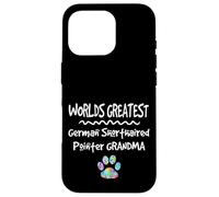 Custodia per iPhone 16 Pro Worlds Greatest Tedesco Capelli Corti Puntatore Nonna Cane Zampa