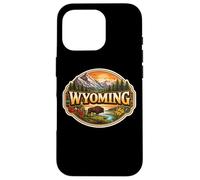Custodia per iPhone 16 Pro Wyoming Souvenir Stato Visitatore Memorabilia Viaggiatore Turistico