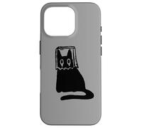 Custodia per iPhone 16 Pro Y2K 90s - Gatto che si vergogna Tomcat in sacco maschera