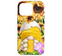 Custodia per iPhone 16 Pro Yellow Gnome In Easter Chick Costume For Sunflower Lovers