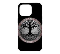 Custodia per iPhone 16 Pro Yggdrasil Albero Della Vita Celti Regalo Vintage