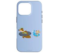 Custodia per iPhone 16 Pro Yogi Bear Yogi and Boo Boo Going Swimming