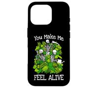 Custodia per iPhone 16 Pro You Make Me Feel Alive Plant Lover Scheletro Giardiniere gotico
