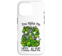 Custodia per iPhone 16 Pro You Make Me Feel Alive Plant Lover Scheletro Giardiniere gotico