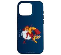 Custodia per iPhone 16 Pro Young Justice Splatter Art Kid Flash Logo