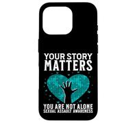 Custodia per iPhone 16 Pro Your Story Matters Support Sexual Assault Awareness Gifts