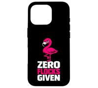 Custodia per iPhone 16 Pro Zero Flocks Given fenicottero umorismo sarcastico