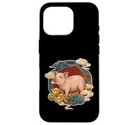 Custodia per iPhone 16 Pro Zodiaco Cinese Lucky Pig