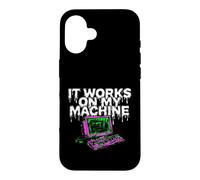 Custodia per iPhone 16 Programmer Coder It Works On My Machine