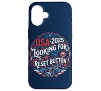 Custodia per iPhone 16 Pulsante di reset USA 2025 Design American Patriot