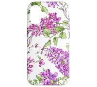 Custodia per iPhone 16 Purple Lilac Flowers Floral Botanical Cottagecore Aesthetic