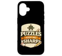 Custodia per iPhone 16 Puzzle Keep Me Sharp Thinking Mindset Brain Game