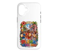 Custodia per iPhone 16 ¡Que Viva La Plena! Plena Vibes Only Musica portoricana
