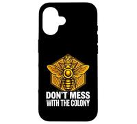 Custodia per iPhone 16 Queen Bee Don't Mess With The Colony Beekeeper