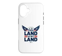 Custodia per iPhone 16 Questa terra è la mia terra aquila patriottica