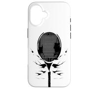 Custodia per iPhone 16 Racchetta da tennis Disegno di sport per il tempo libero