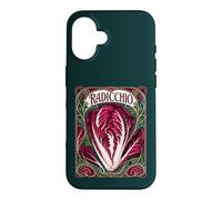 Custodia per iPhone 16 Radicchio Art Nouveau Vintage Vegetale Design