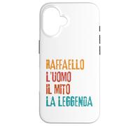 Custodia per iPhone 16 Raffaello L'Uomo Il Mito La Leggenda Festa di Compleanno
